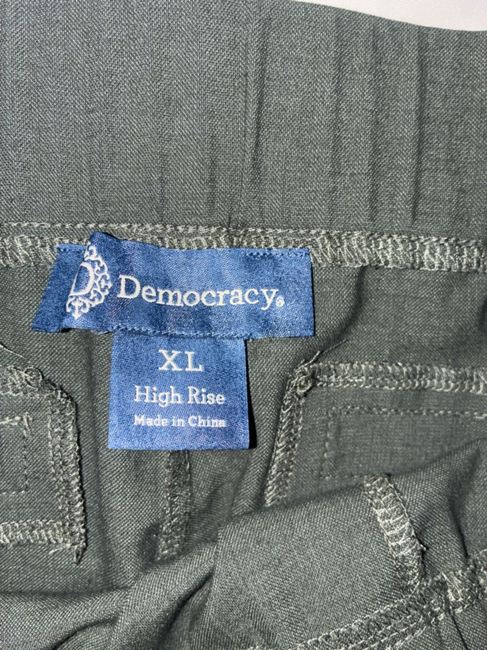 Democracy Dark Gray/Black Wide-Leg Pull-On Pants - Picture 8 of 9